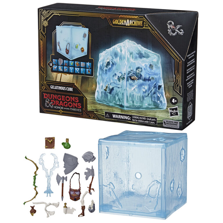Donjons and Dragons : L'honneur des voleurs, Golden Archive, Cube gélatineux de collection compatible avec les figurines DandD de 15 cm