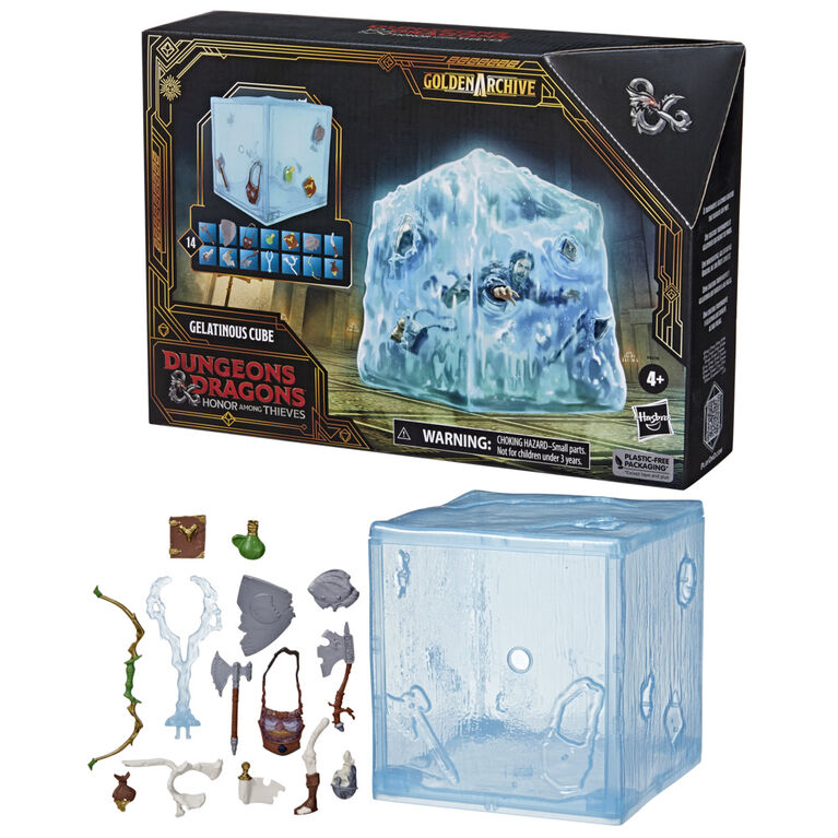 Dungeons & Dragons Honor Among Thieves Golden Archive Gelatinous Cube Collectible Figure Compatible with 6-Inch Scale DandD Action Figures