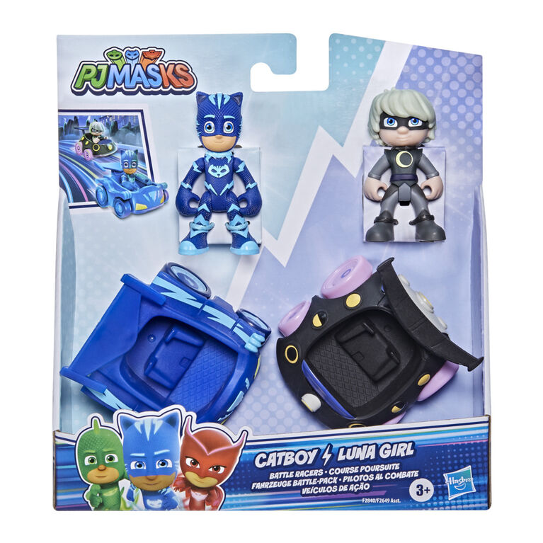 PJ Masks Catboy vs Luna Girl Battle Racers Preschool Toy, Vehicle and Action Figure set