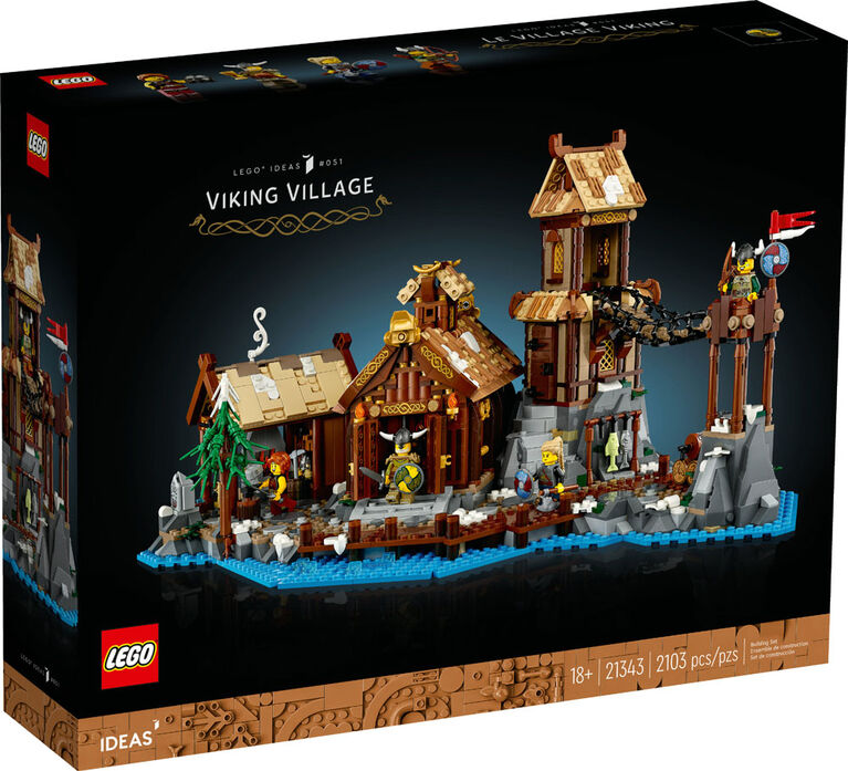 LEGO Ideas Le village viking 21343 Ensemble de construction pour adultes (2 103 pièces)