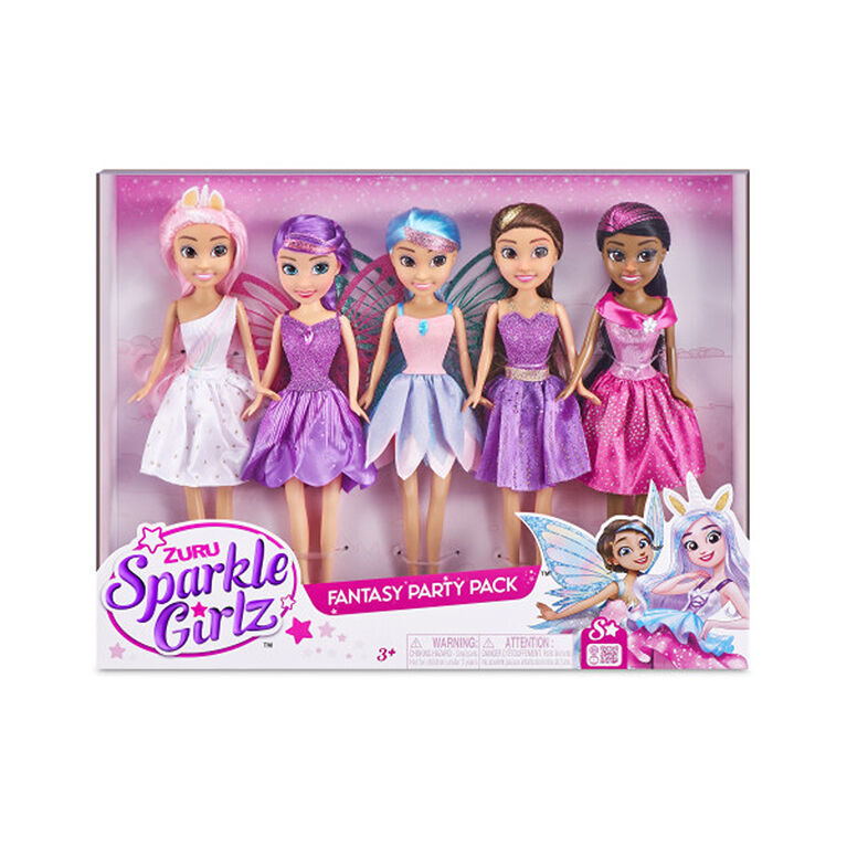 Zuru Sparkle Girlz Fantasy Collection Doll 5 Pack