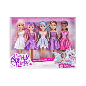 Ensemble de 5 poupées Sparkle Girlz Fantasy par ZURU