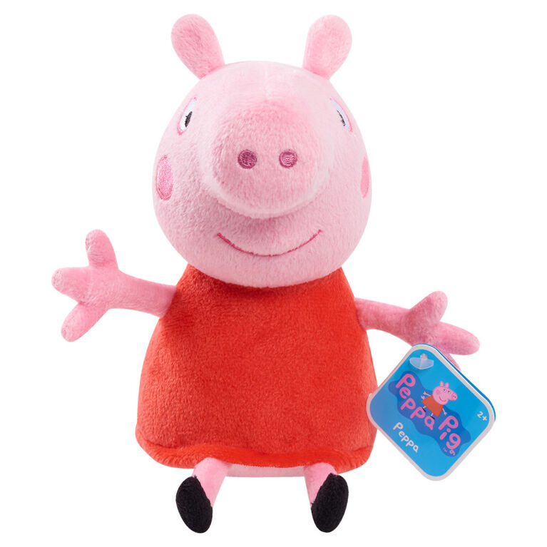 Peppa Pig 8-Inch Bean Plush Peppa Pig, Super Soft and Cuddly Small Plush Stuffed Animal