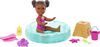 Barbie Small Doll and Accessories, Babysitters, Inc. Set with 1 Pool and 5 Pieces