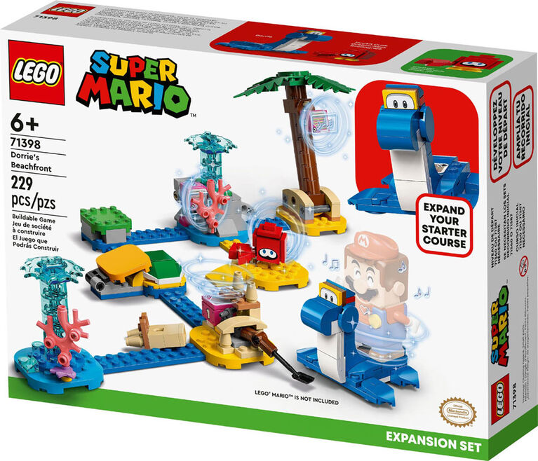 LEGO Super Mario Dorrie's Beachfront Expansion Set 71398 Building Kit (229 Pieces)