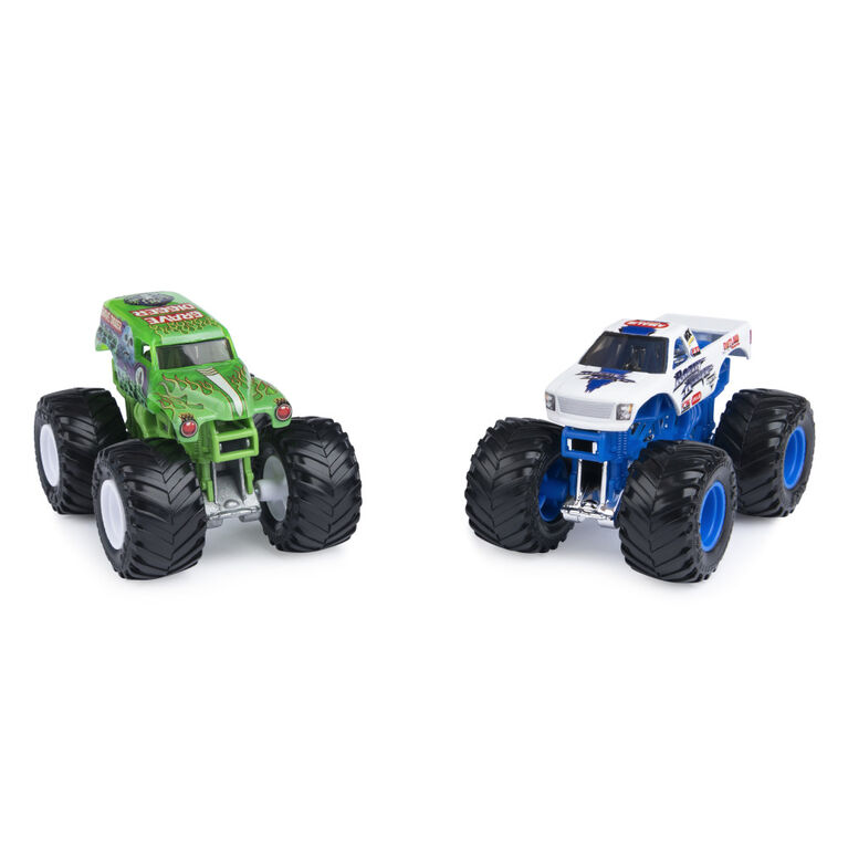 Monster Jam, Official Grave Digger Vs. Razin Kane Die-Cast Monster Trucks, 1:64 Scale