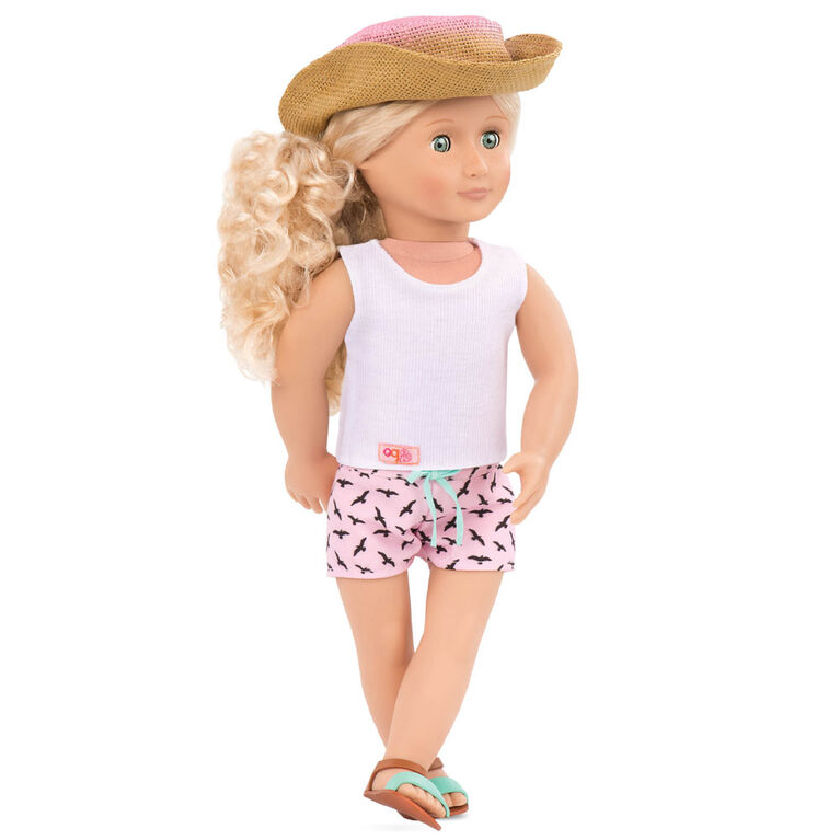 Our Generation, Coral, 18-inch Posable Surfer Doll