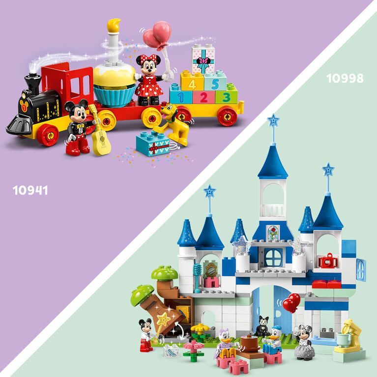 LEGO DUPLO  Disney Le château magique 3en1 10998 Ensemble de jeu de construction (160 pièces)