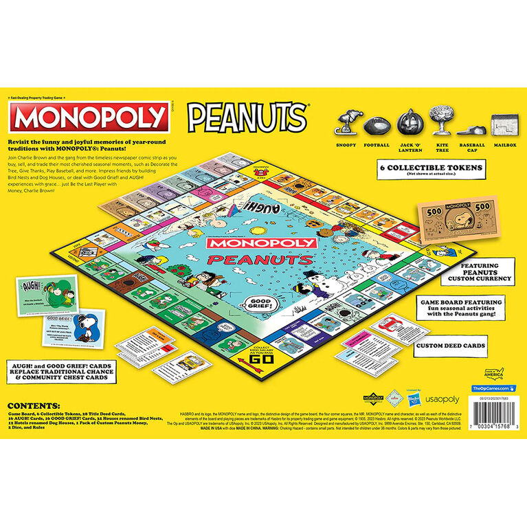USAopoly MONOPOLY: Peanuts - English Edition
