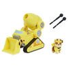 PAW Patrol, Rubble's Deluxe Movie Transforming Toy Car with Collectible Action Figure