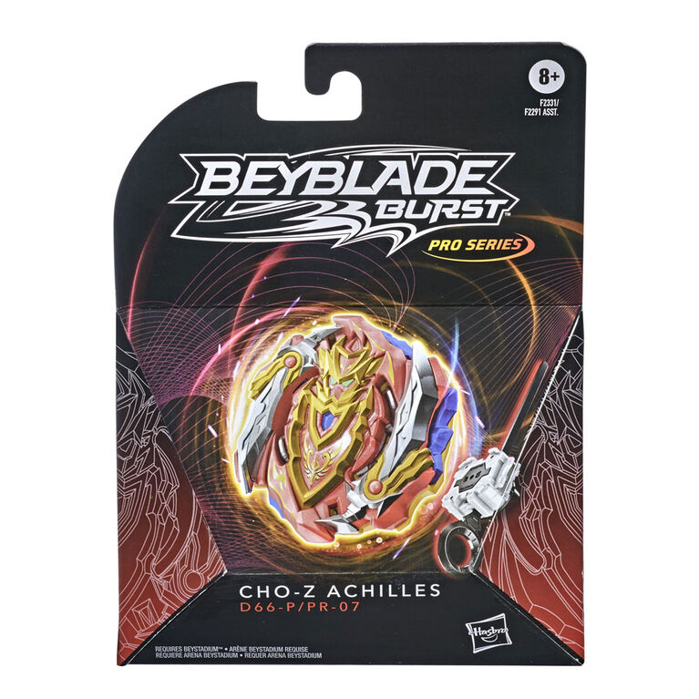 Beyblade Burst Pro Series, Trousse de départ toupie de compétition Cho-Z Achilles de type équilibre et lanceur