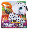 furReal Poopalots Grands pas Dalmatien, peluche interactive avec 9 croquettes