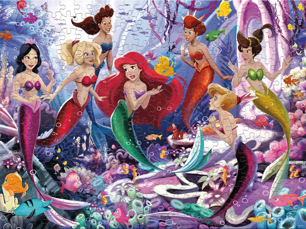 Disney 300 Oversized Pieces - Ariel And Her Sisters - 300 Piece Puzzle