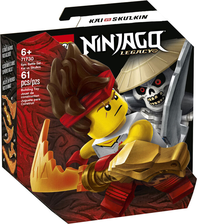 LEGO Ninjago Set de bataille épique - Kai contre Skul 71730 (61 pièces)