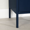 Dylane Metal 1-Door Nightstand Dark Blue