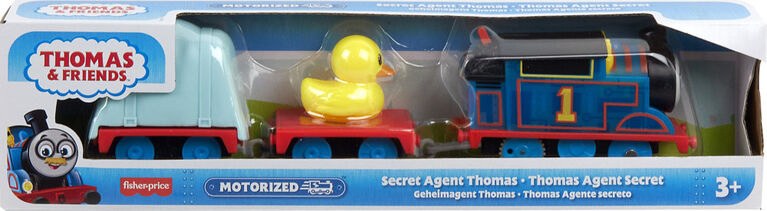 Thomas andFriends Secret Agent Thomas Toy Train, Motorized Engine with Cargo, Preschool Toys