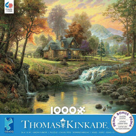 Ceaco Thomas Kinkade 1000PC Puzzle Mountain Retreat
