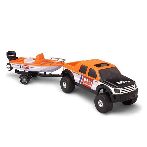 Tonka off road hauler shop with boat
