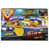 Monster Jam, Coffret Monster Dirt Arena de 60 cm avec 907 g de Monster Dirt et monster truck Monster Jam exclusif en métal moulé à l'échelle 1:64 - Édition anglaise