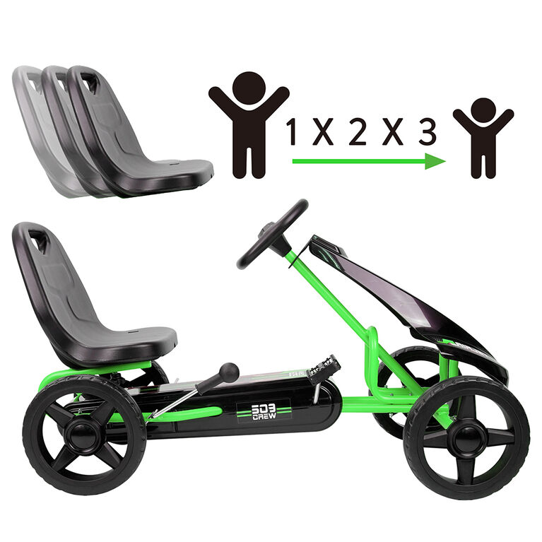 Airjet Kids Pedal Go Kart - Green