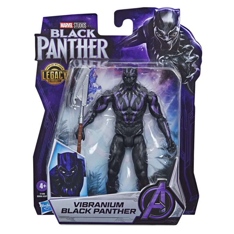 Marvel Black Panther Marvel Studios Legacy Collection Vibranium Black Panther Toy, 6-Inch-Scale Figure