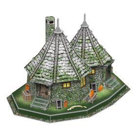 4D Build, Harry Potter Hagrid's Hut 3D Puzzle Paper Model Kit, 101 Piece Paper Model Kit