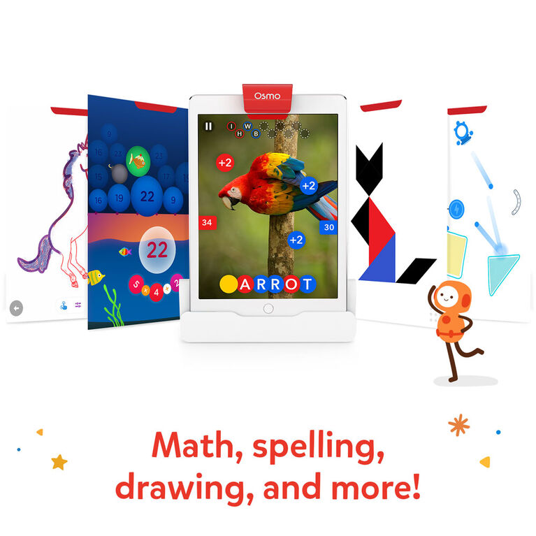 Osmo - Genius Starter Kit for iPad: 5 Educational Learning Games - Ages 6-10 - STEM Toy (Osmo Base Included)