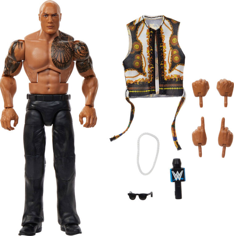 WWE-Élite The Rock-Figurine articulée 15cm Series115