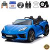 KidsVip 24V Licensed Corvette C8 W/RC- Blue
