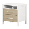 Munich 2-Drawer Nightstand WH Soft Elm