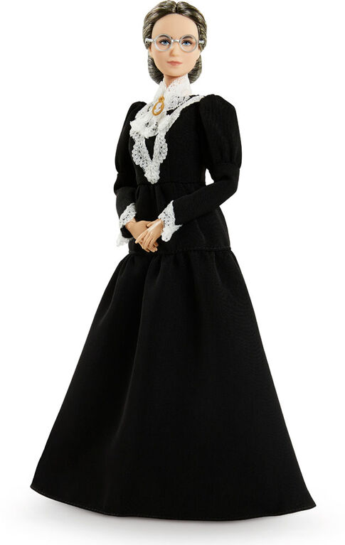 Barbie Inspiring Women Susan B. Anthony Collectible Doll, 12-inch in Black Dress