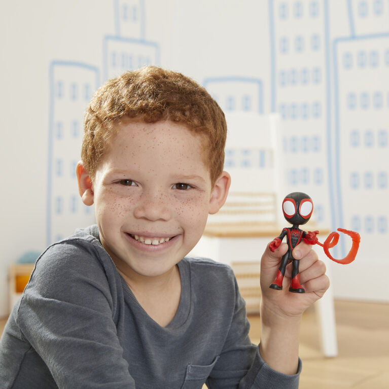 Marvel Spidey and His Amazing Friends, figurine de héros Miles Morales