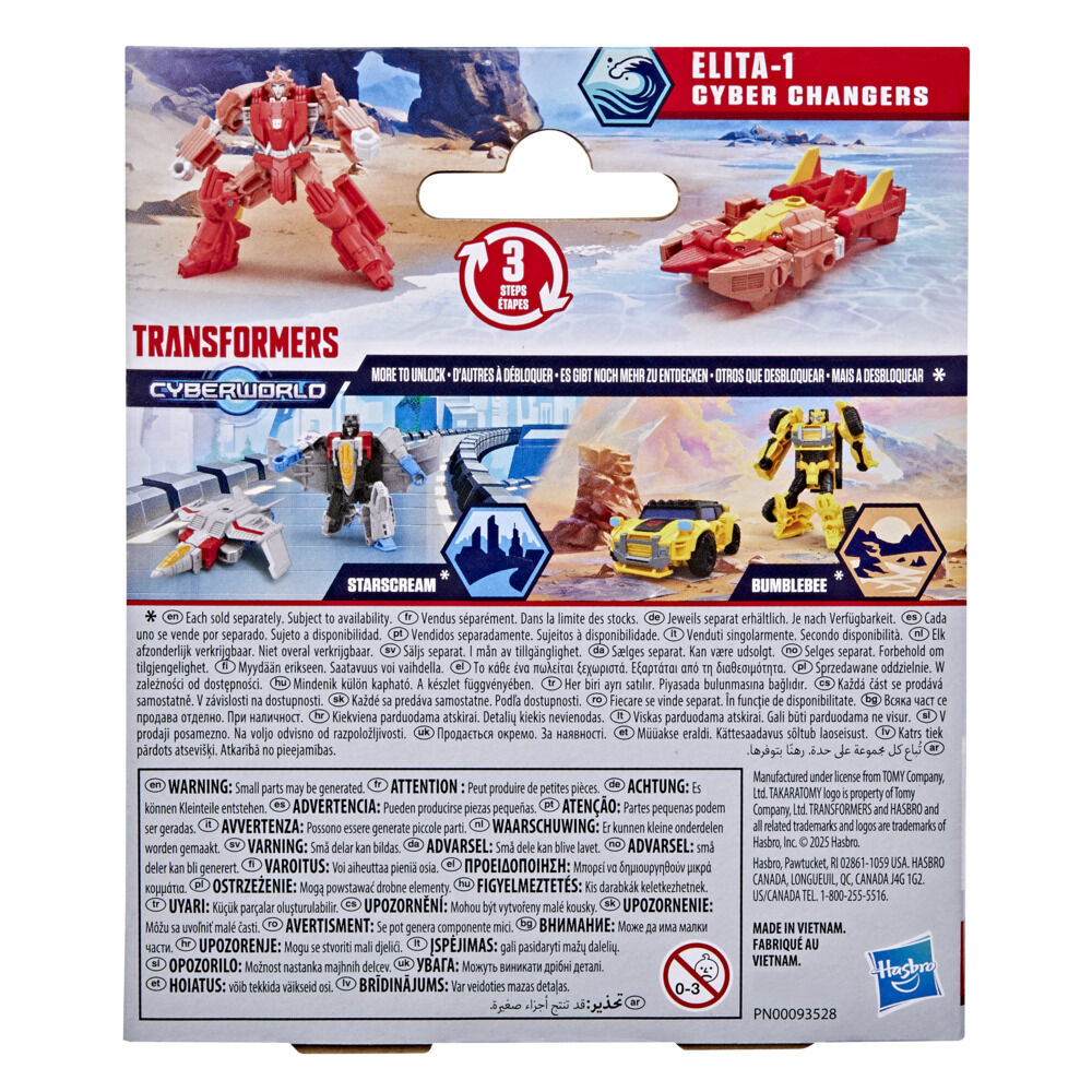Transformers CYBERWORLD Cyber Changers Elita-1 Action Figure