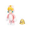  Figurine Nintendo de 4 pouces - Peach la chatte avec Super cloche