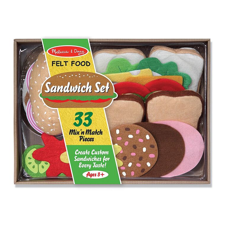 Melissa & Doug - Aliments en feutre - Sandwiches