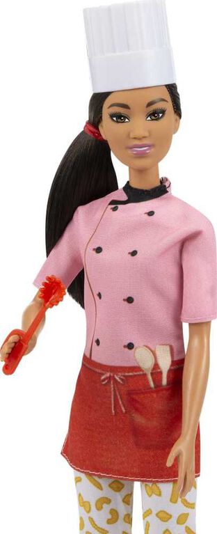 Barbie Pasta Chef Brunette Doll (12-in/30.40-cm) and Accessories