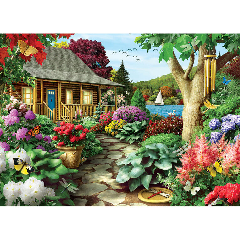 Time Away Dragonfly Garden - 1000 Piece Jigsaw Puzzle By Alan Giana - English Edition