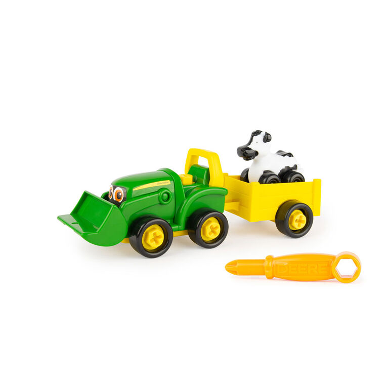 John Deere Build-A-Buddy - Tracteur Bonnie Scoop Avec Un Chariot, Une Vache Et Un Tournevis