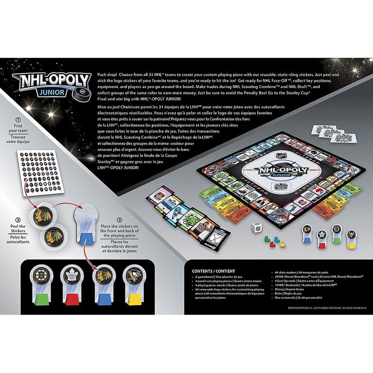 NHL-Opoly Jr Board Game - English Edition