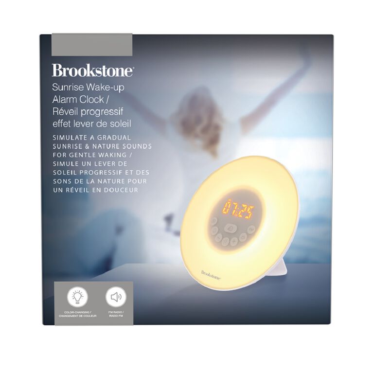 Brookstone Alarm Clock wFM Radio Sound English Edition Toys R Us Canada