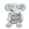 Jouet d’activité à empiler en peluche Bab & Tot : Éléphant gris
