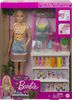 Barbie Smoothie Bar Playset, Blonde Barbie Doll, Smoothie Bar and 10 Accessories