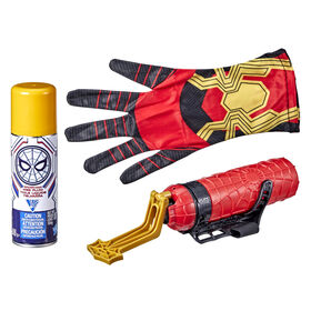 Marvel Spider-Man, jouet de déguisement 2 en 1 Super lanceur de toiles, inclut toile liquide