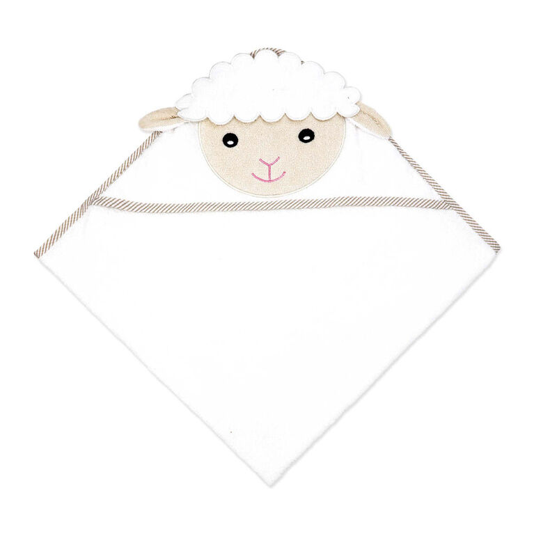 Baby Mode Signature Ivory Lamb Hooded Towel