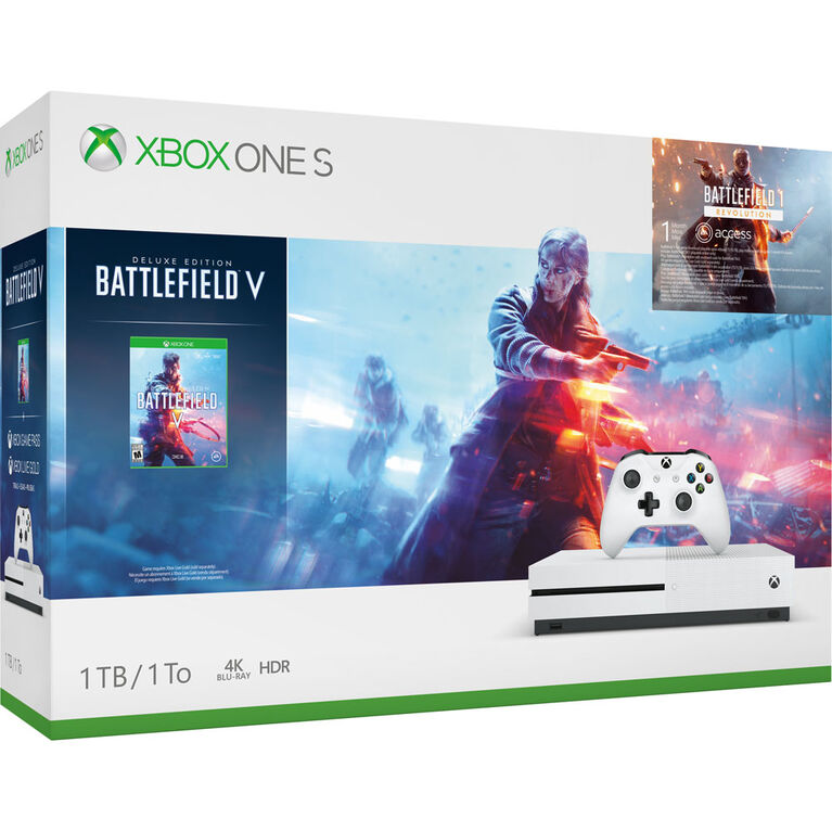Xbox One - Ensemble Xbox One S de 1 To avec Battlefield V