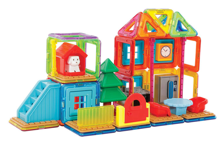 Magformers Milo's Mansion Set, Rainbow Colors