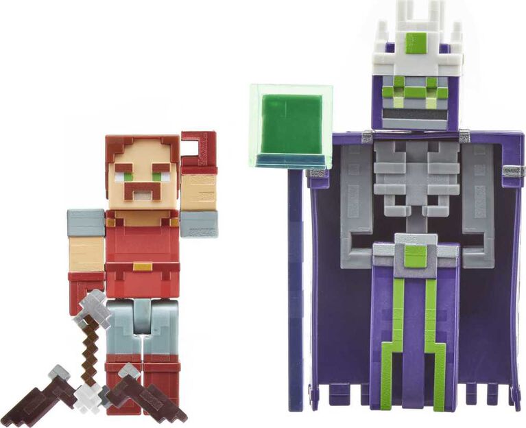 Minecraft- Dungeons - Figurines - Le Sans-Nom et Hal