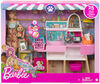 Barbie-Coffret poupée et animalerie avec 4 animaux et accessoires