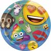 Rainbow Emoji  7"  Plates, 8 pieces