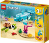LEGO Creator 3in1 Dolphin and Turtle 31128 Building Kit (137 Pieces)